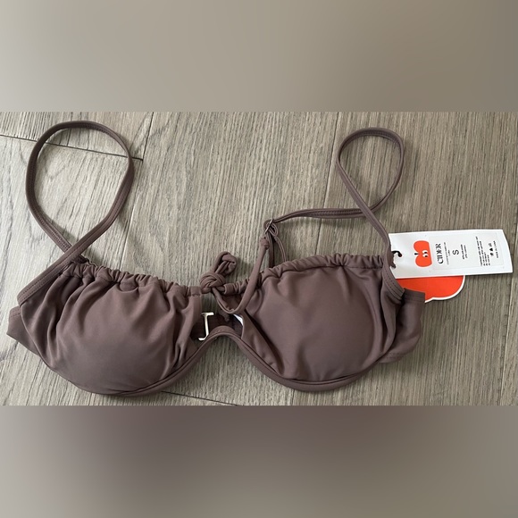 CIDER Brown Bikini Top - Picture 2 of 3